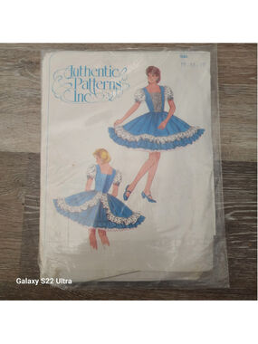 Authentic Patterns Inc. 329 Square Dance Dress Pattern Sizes 12-14-16. Cut Comp